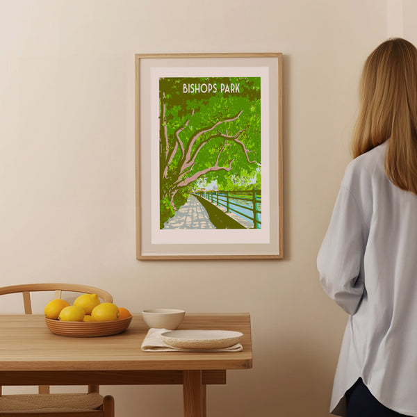 Fulham Bishops Park Art Print