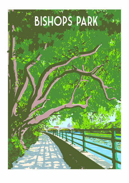 Fulham Bishops Park Art Print