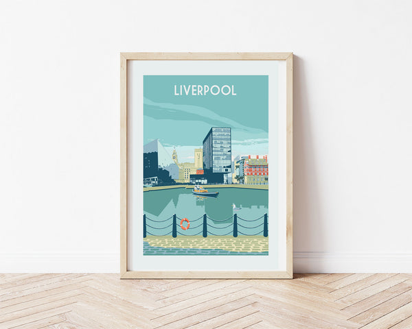 Liverpool Waterfront Art Print