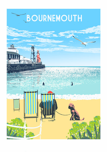 Bournemouth Art Print unframed