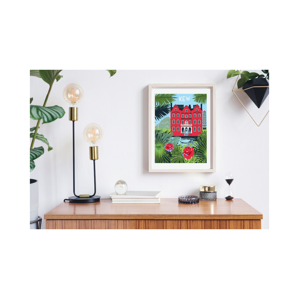 Kew Art Print, wall framed