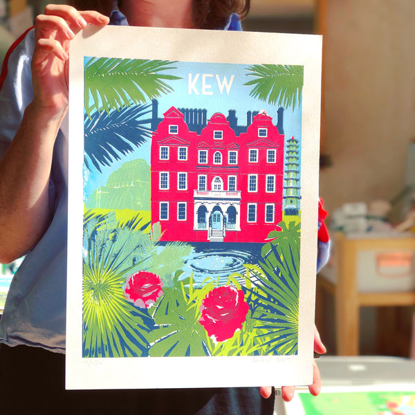 Kew Art Print, holding unframed