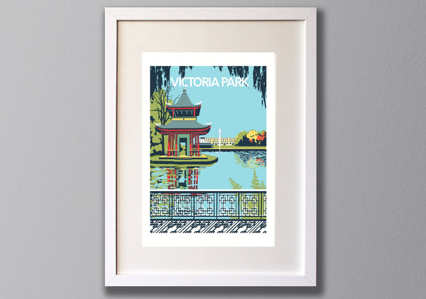 Victoria Park Art Print Framed