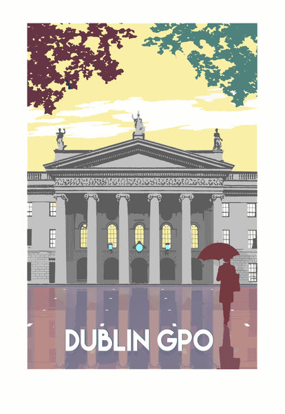 Dublin Print, Limited Edition A3 Giclee Art - Red Faces Prints