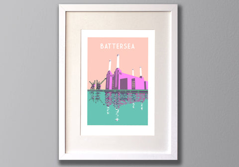 Battersea Art Print, London Illustration