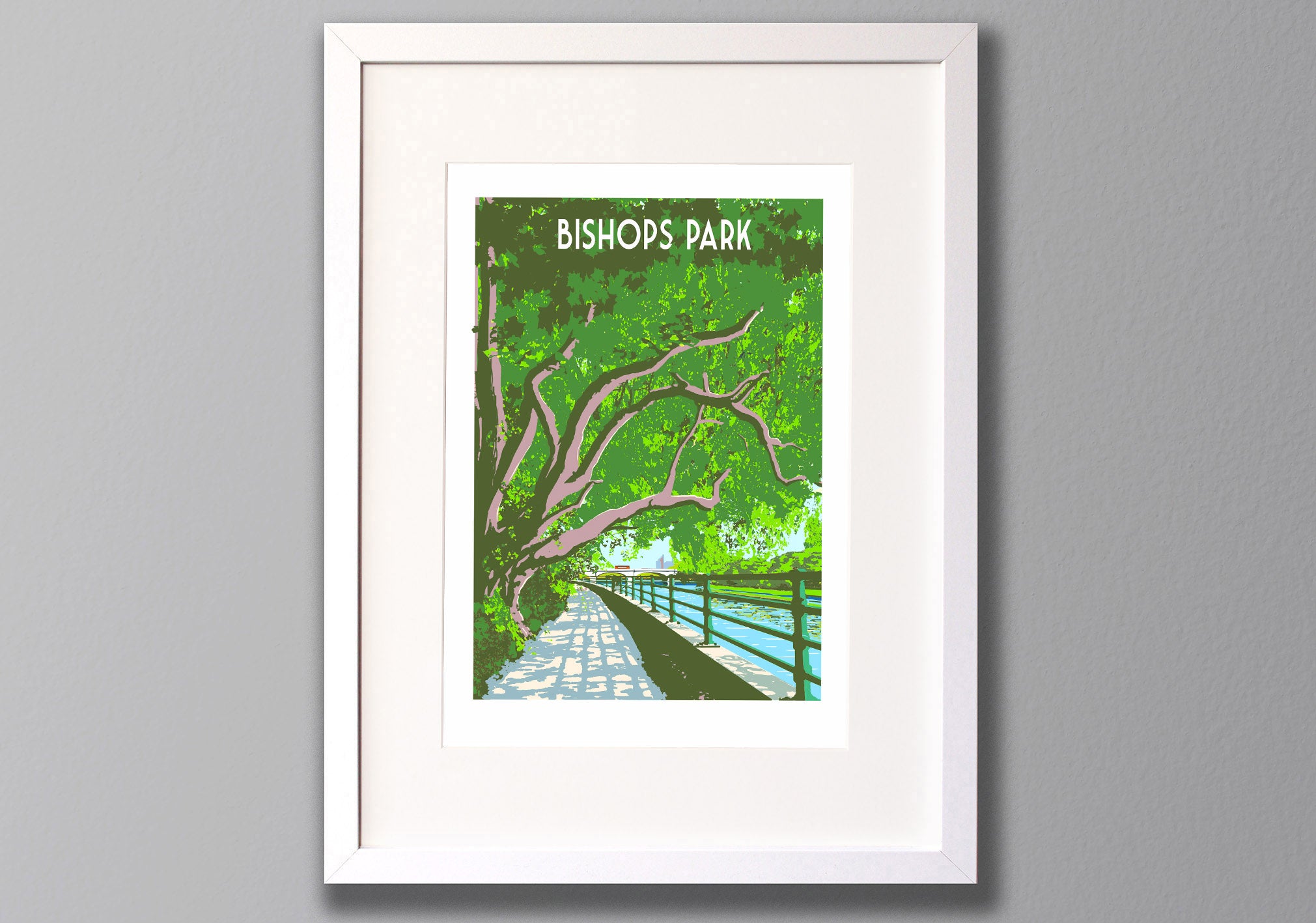 Fulham Bishops Park Art Print
