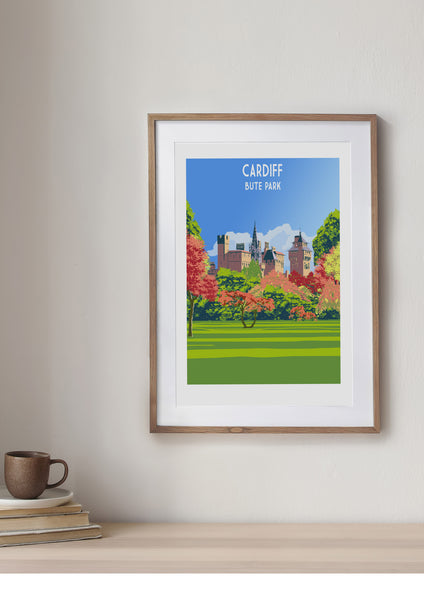 Cardiff Bute Park Art Print