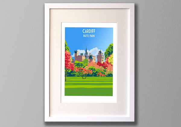 Cardiff Bute Park Art Print