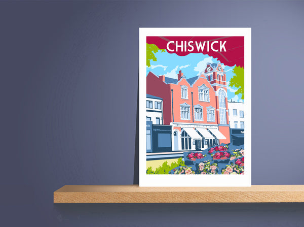 Chiswick Art Print on shelf