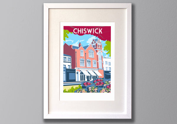 Chiswick Art Print white frame