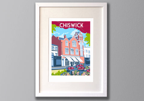 Chiswick Art Print white frame