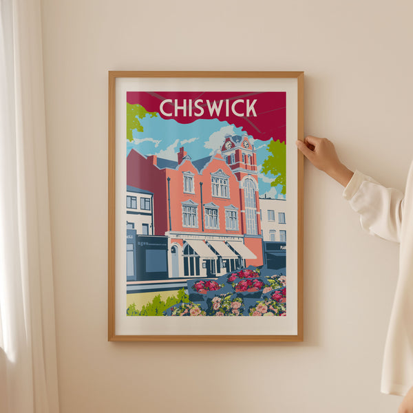Chiswick Art Print Framed hand