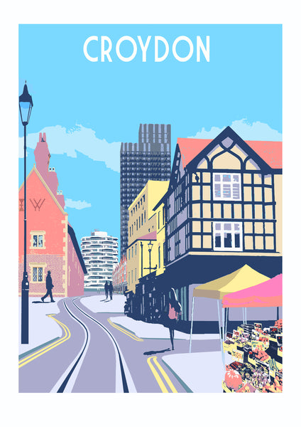 Croydon Town Art Print