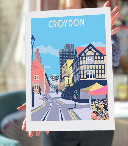 Croydon Town Art Print