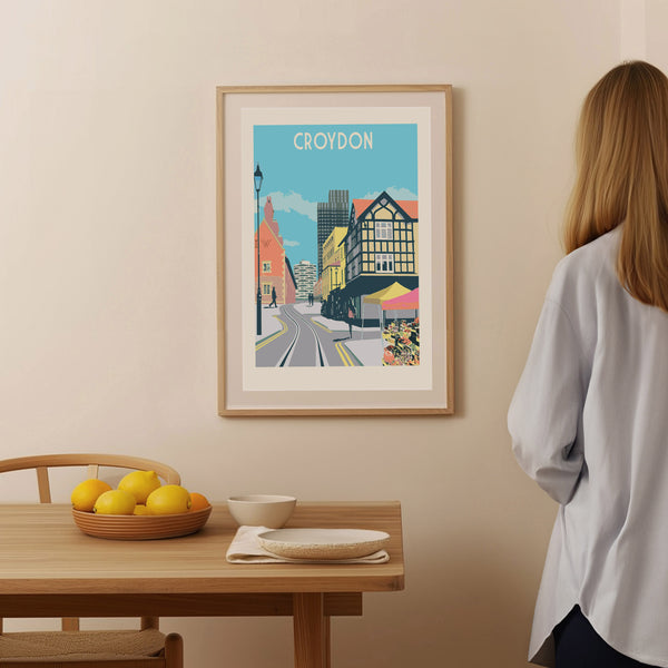 Croydon Town Art Print