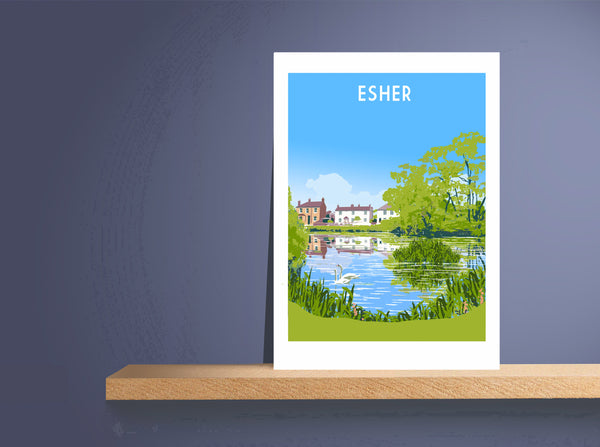 Esher Station Art Print