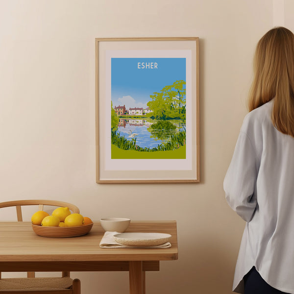 Esher Station Art Print