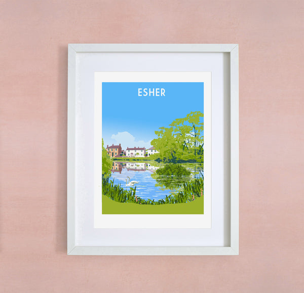 Esher Station Art Print