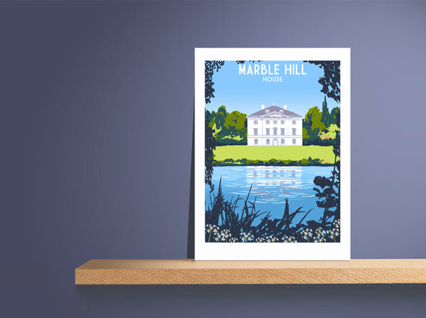 Marble Hill House Art Print on Shelf