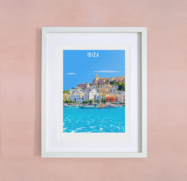 Ibiza Art Print,  Travel Poster