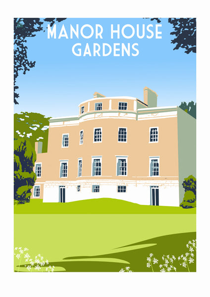 Manor House Gardens Art Print