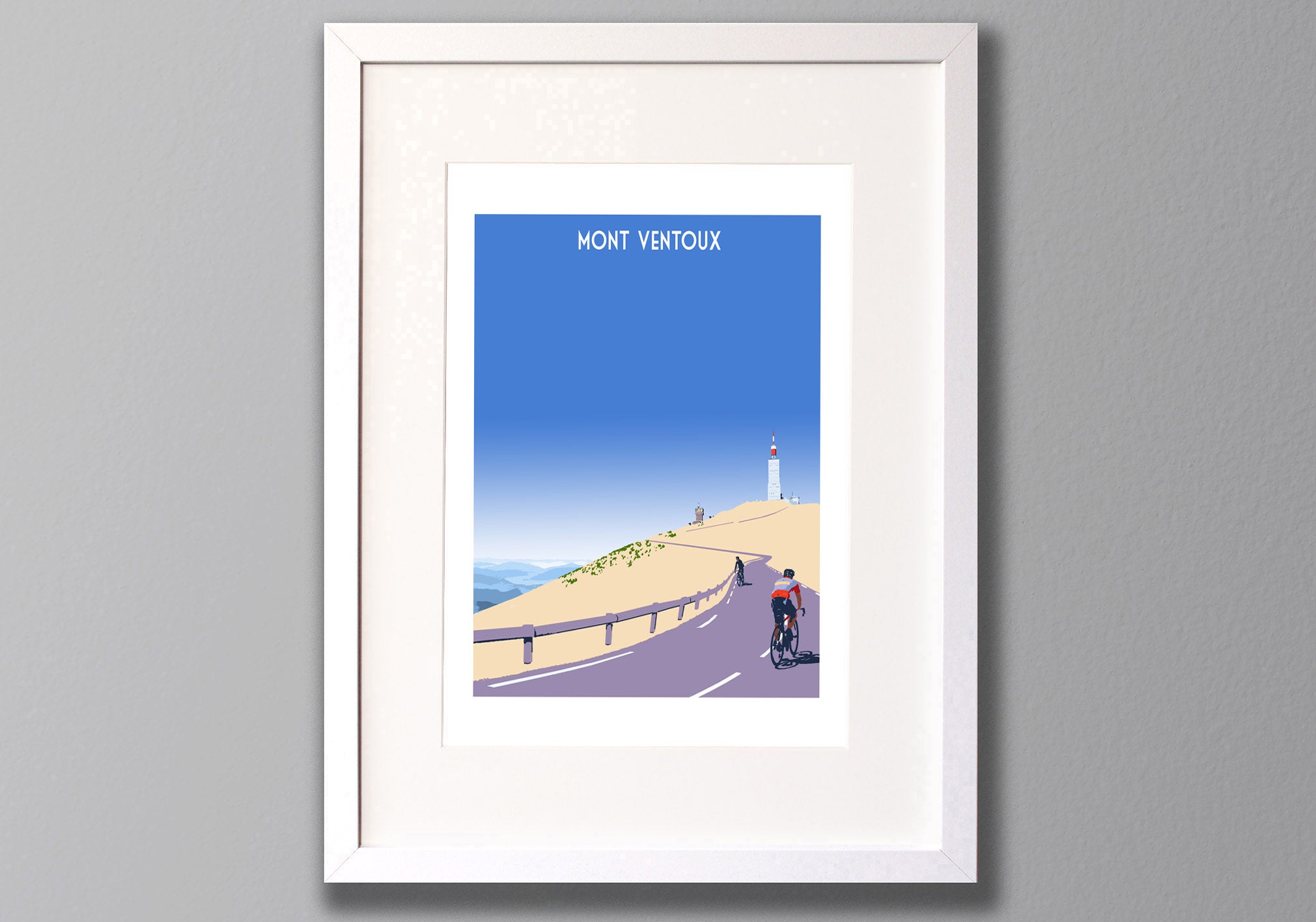 Mont Ventoux Art Print,  Travel Poster