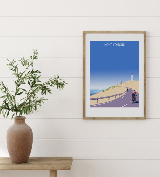 Mont Ventoux Art Print,  Travel Poster