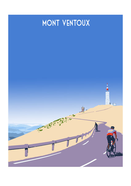 Mont Ventoux Art Print,  Travel Poster
