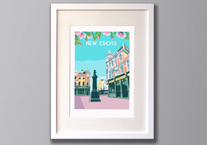 New Cross Art Print