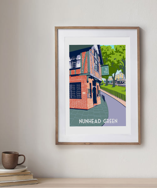 Nunhead Green Art Print Framed Cup