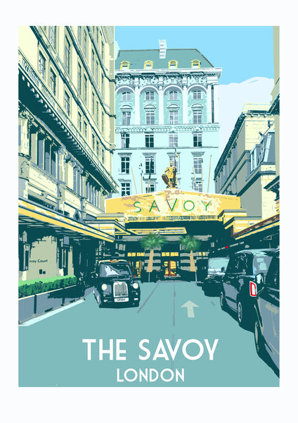 Savoy Hotel Art Print