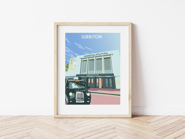 Surbiton Station Art Print