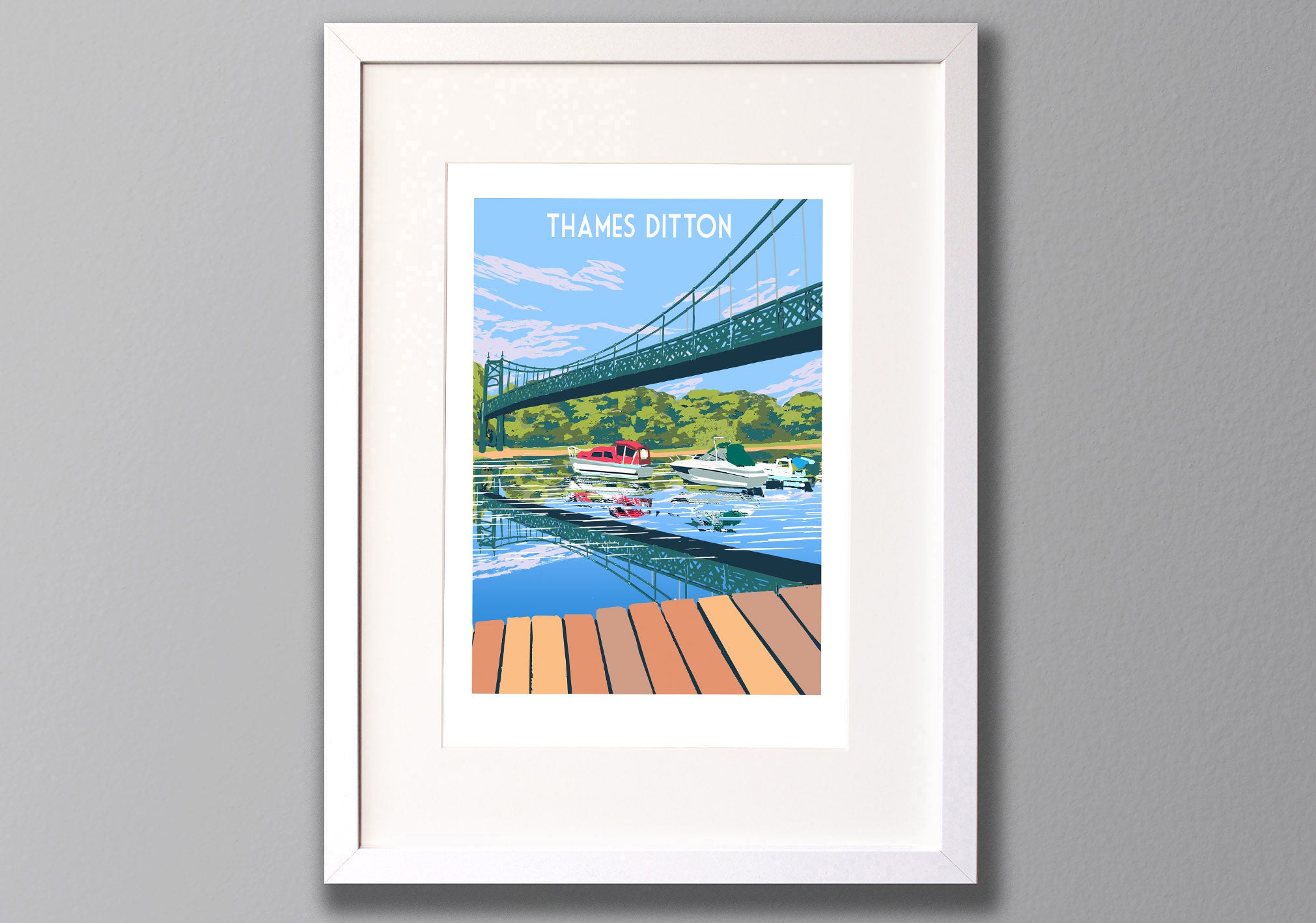 Thames Ditton Art Print