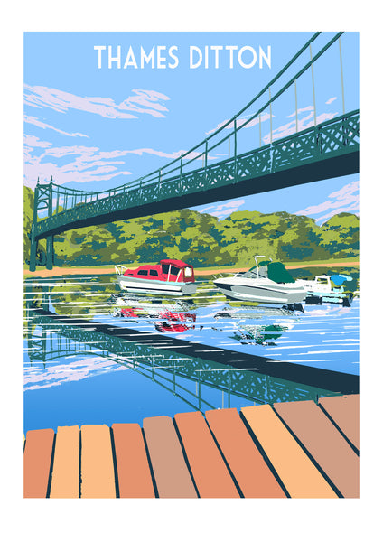 Thames Ditton Art Print