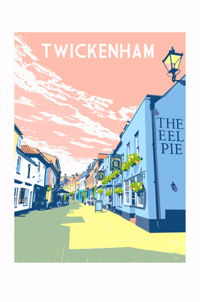 Twickenham Artwork featuring Eel Pie Pub