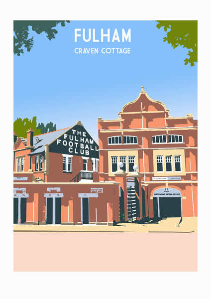 Fulham FC Art Print of Craven Cottage