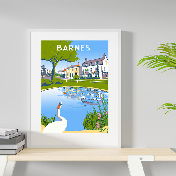 Barnes Art Print Framed Desk