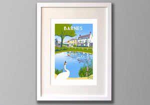 Barnes Art Print Framed