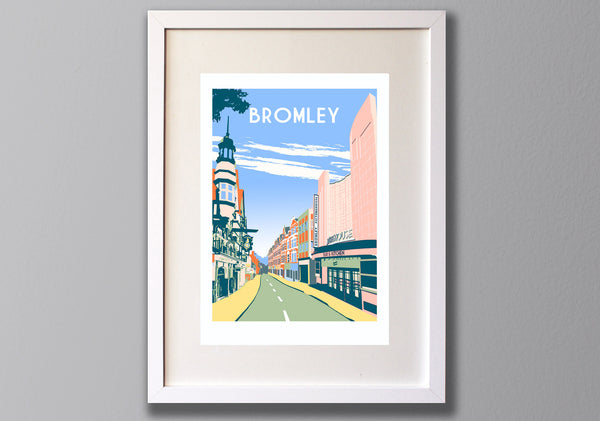 Bromley Art Print framed