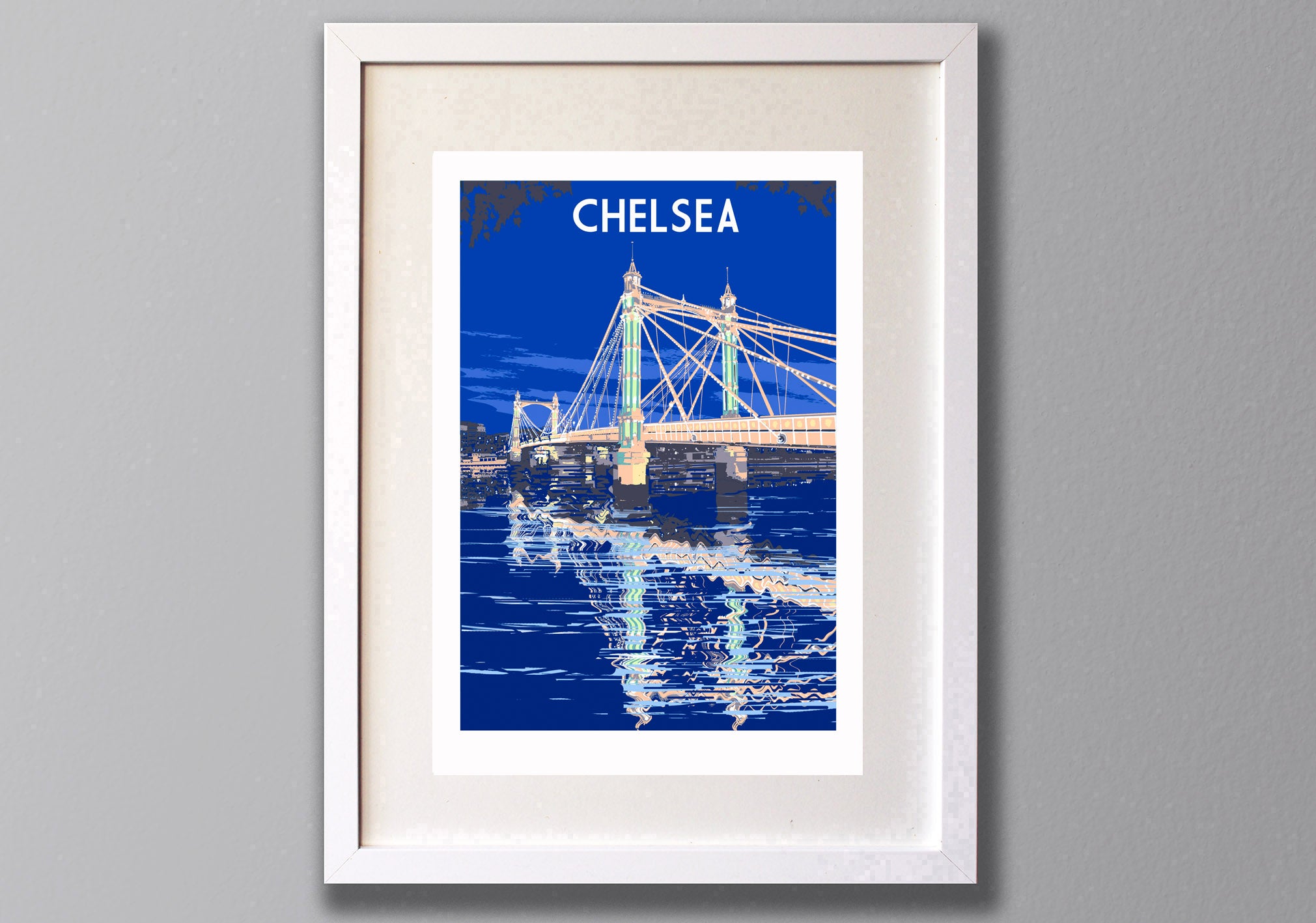 Chelsea Albert Bridge Framed Art