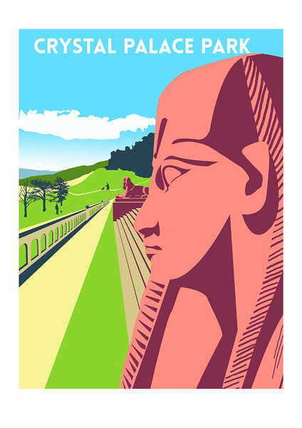 Crystal Palace Park Sphinx Art UNframed