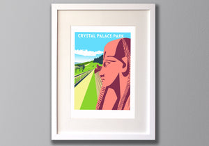 Crystal Palace Park Sphinx Framed Art