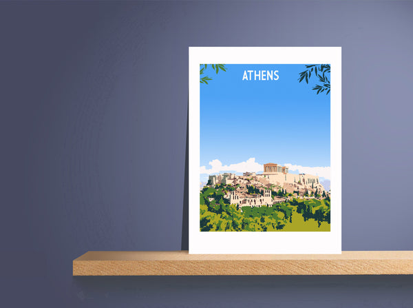 Athens Art Print, Travel Poster
