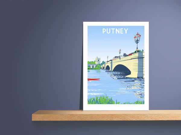 Putney Art Print, Travel Illustration