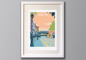 Herne Hill Art Print, Travel Poster