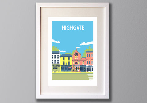 Highgate art print framed