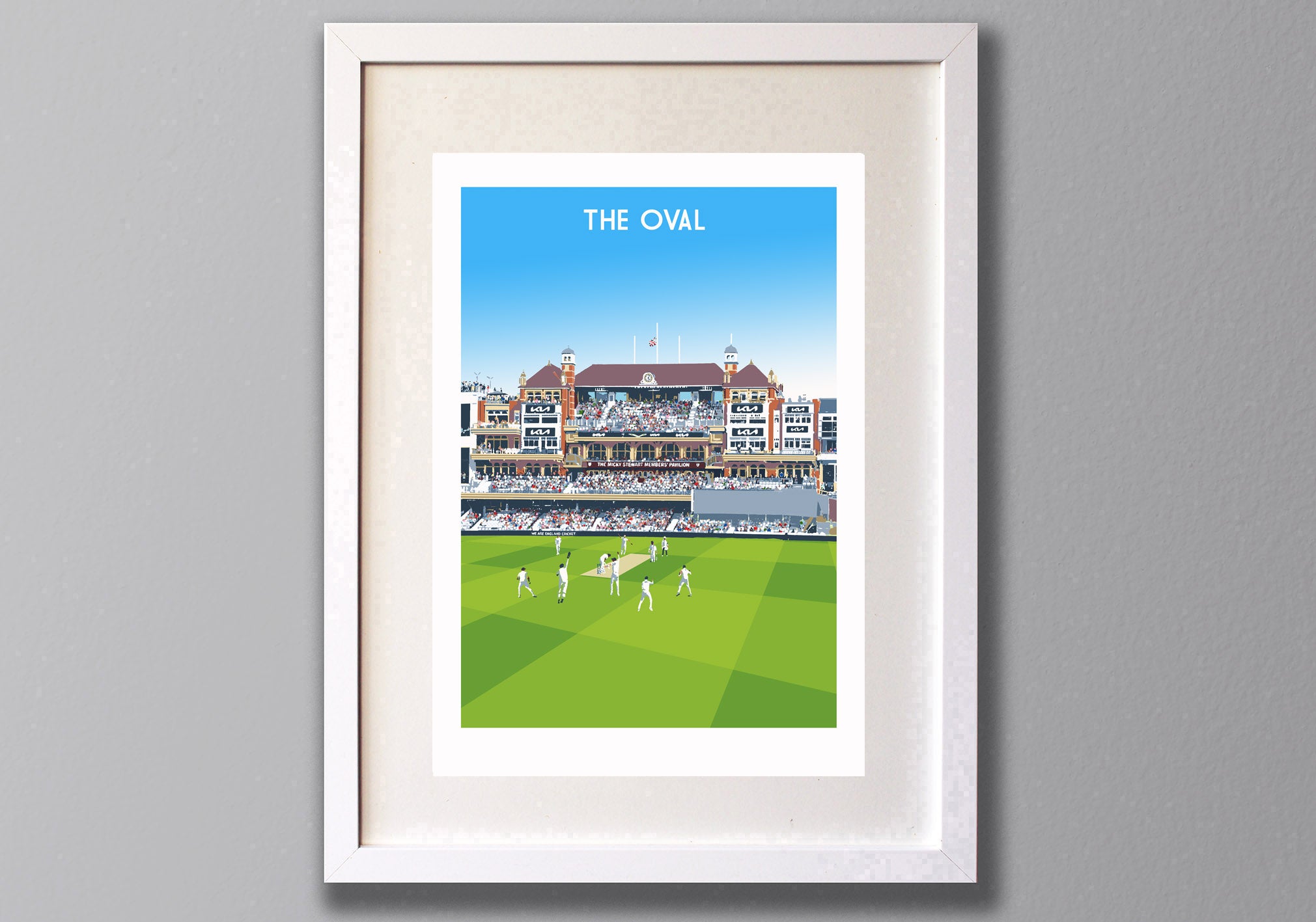 The Oval cricket ground art print
