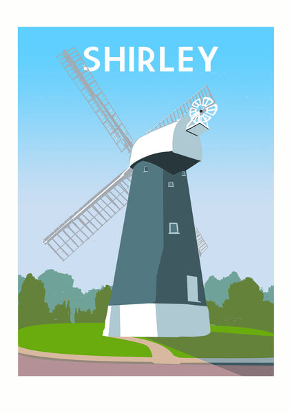 Shirley Windmill Art Print