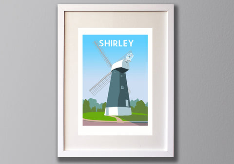 Shirley Windmill Art Print