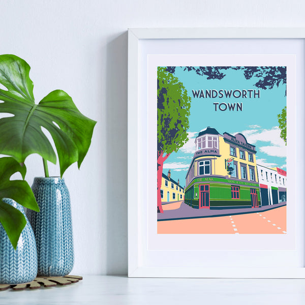 Wandsworth Town Art Print - A3 Limited Edition Giclee